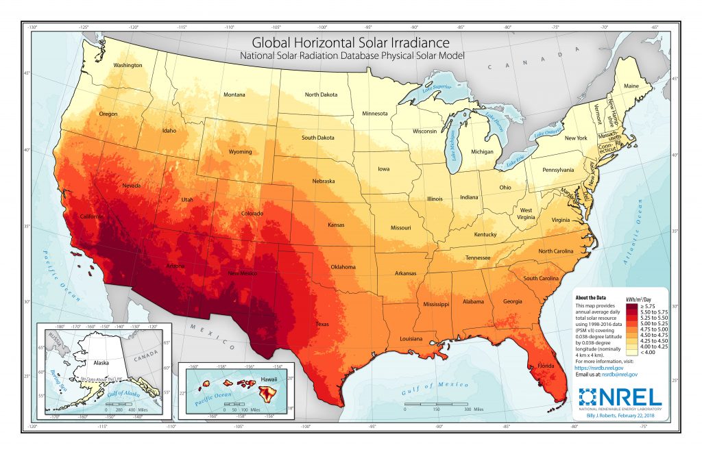 NREL map shows we've got enough sunlight for solar in New England